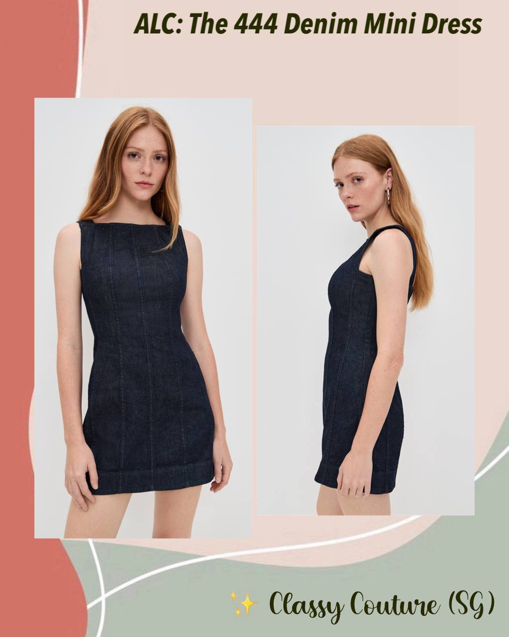 ALC The 444 Denim Mini Dress