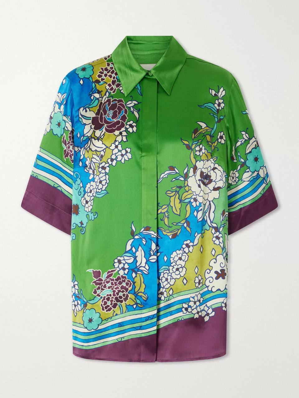 ALM Nanci Silk Tie Shirt | Pants