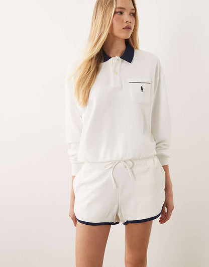 RL Terry Long Sleeve Collared Polo | Shorts