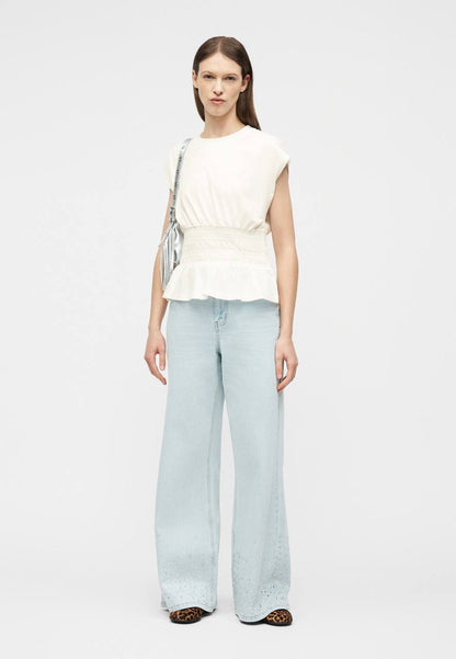MJ Fitted Pleated T-Shirt