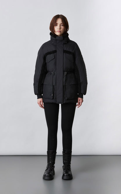 MK Logan Short Down Jacket in Black