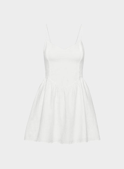 3 Colors! ARZ Influence Linen Mini Dress