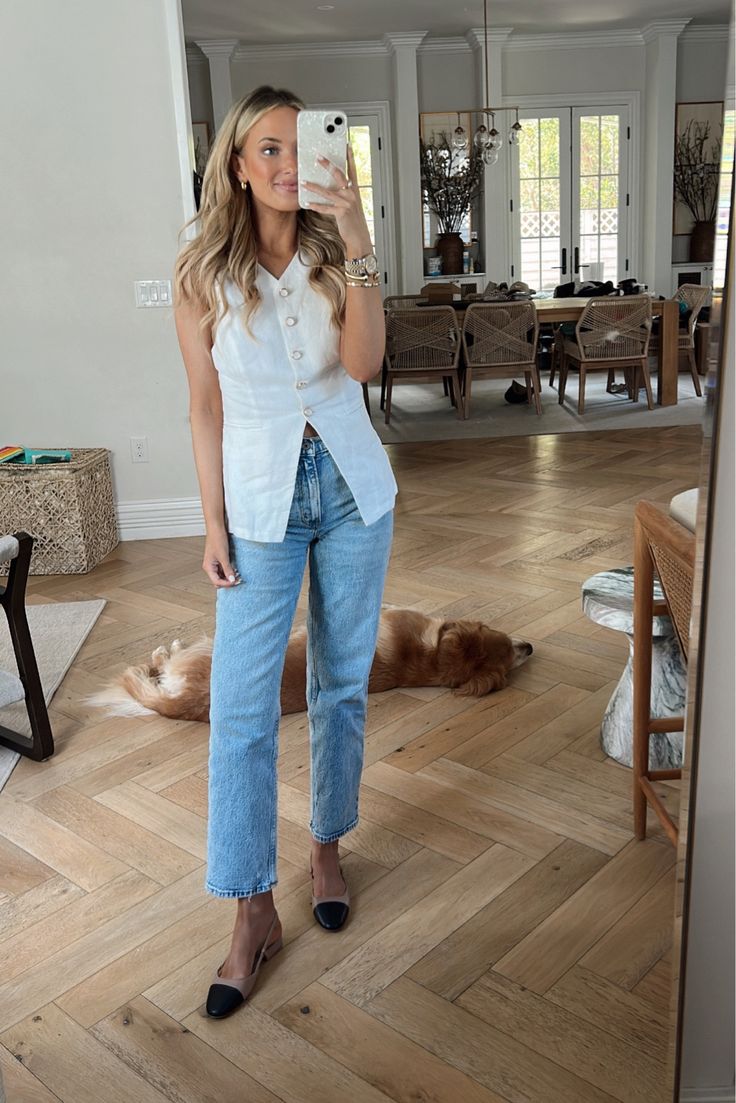 Ref Aspen Linen Vest Top