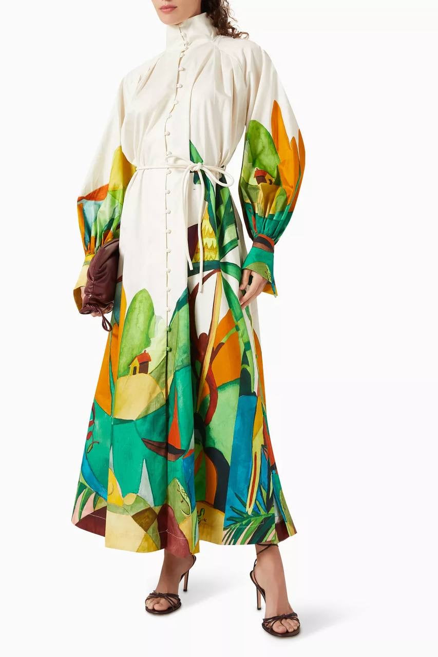 ALM Mokshini Cotton Shirtdress Midi Dress