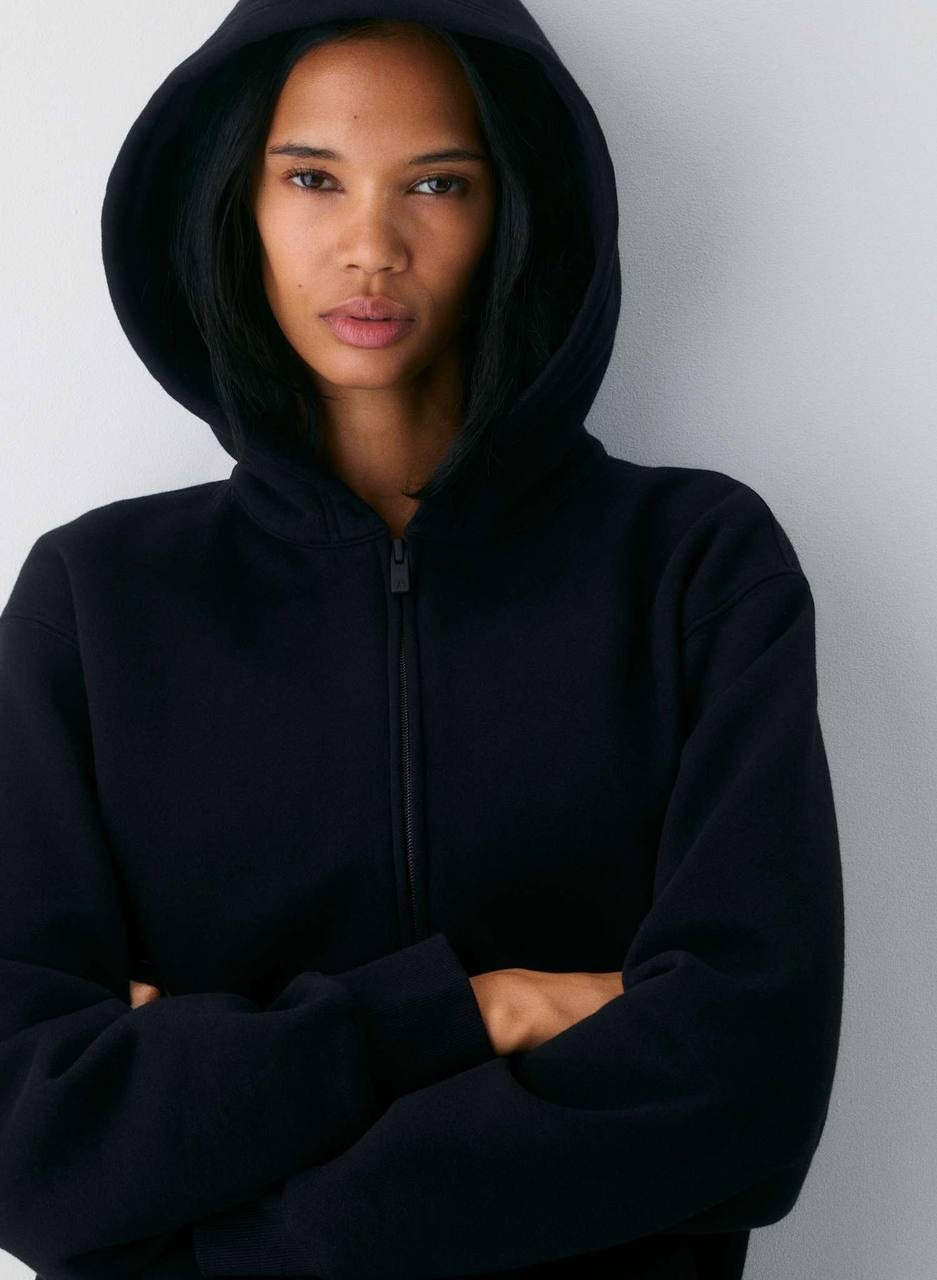 8 Colors! ARZ Cozy Sweatfleece Perfect Zip Cotton-blend Hoodie Jacket