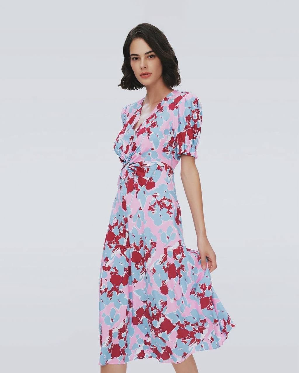 DVF Anaba Twisted Midi Dress