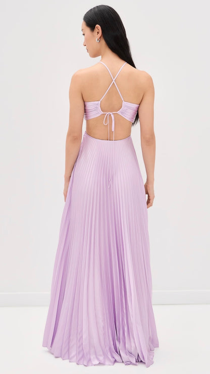 (PART 2/2) 8 Colors! ALC Moira Satin Pleated Maxi Dress