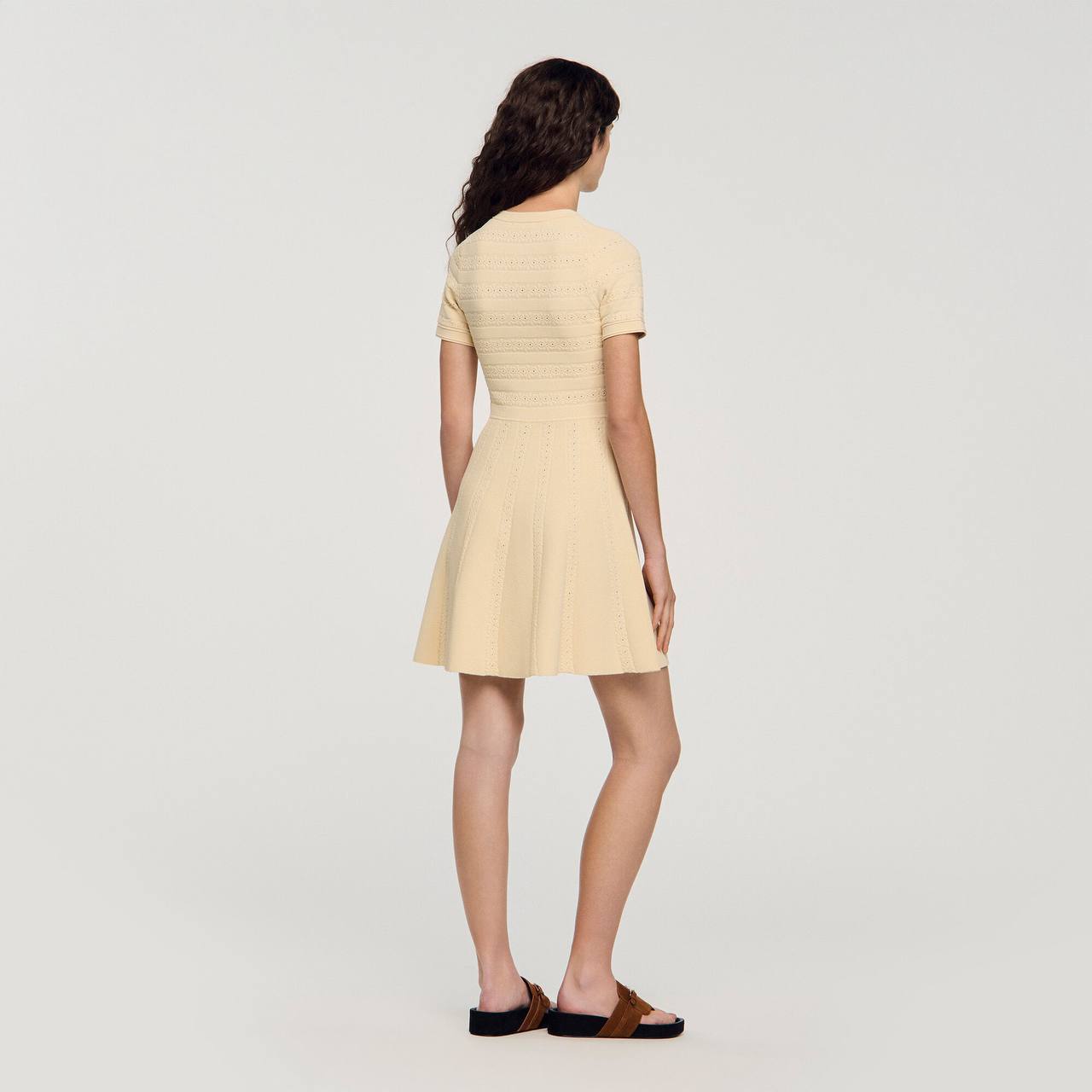 SD Floral Print Knit Mini Dress - Image 6