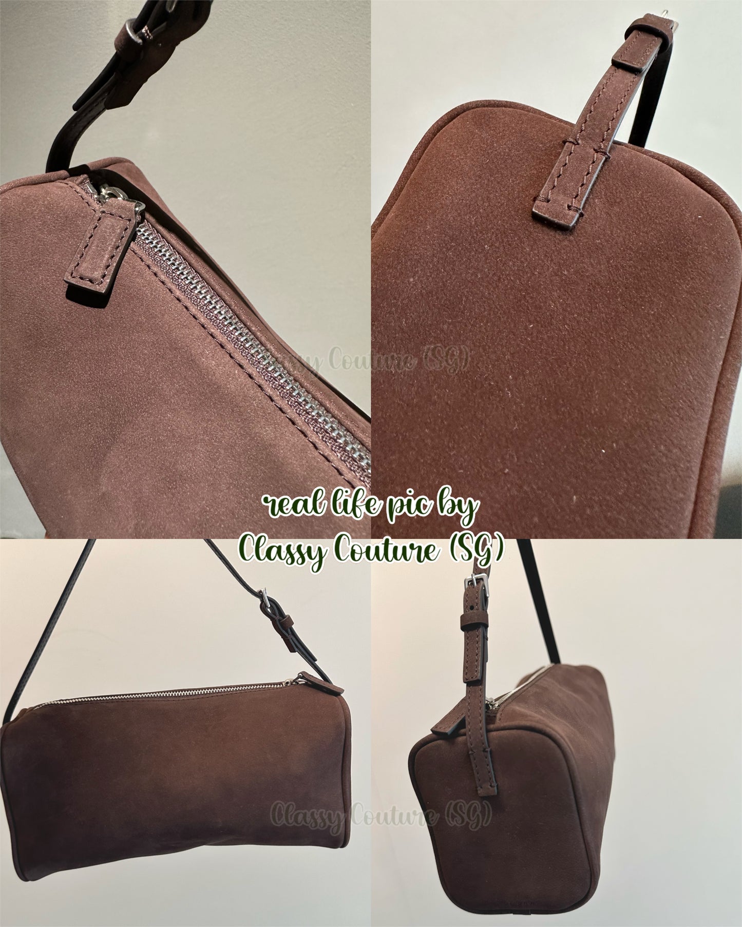 TR 90’s Mini Bag in Brown Calfskin Nubuck Leather