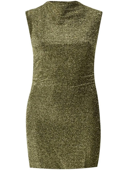 Ref Alden Metallic Sparkle Knit Mini Dress