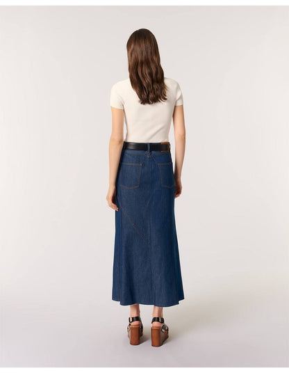 MJ Moka Rib Knit Sweetheart Shirt Top