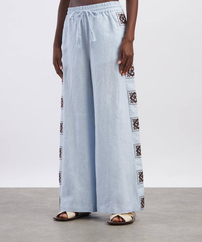 ALM Grace Embroidered Shirt | Pants