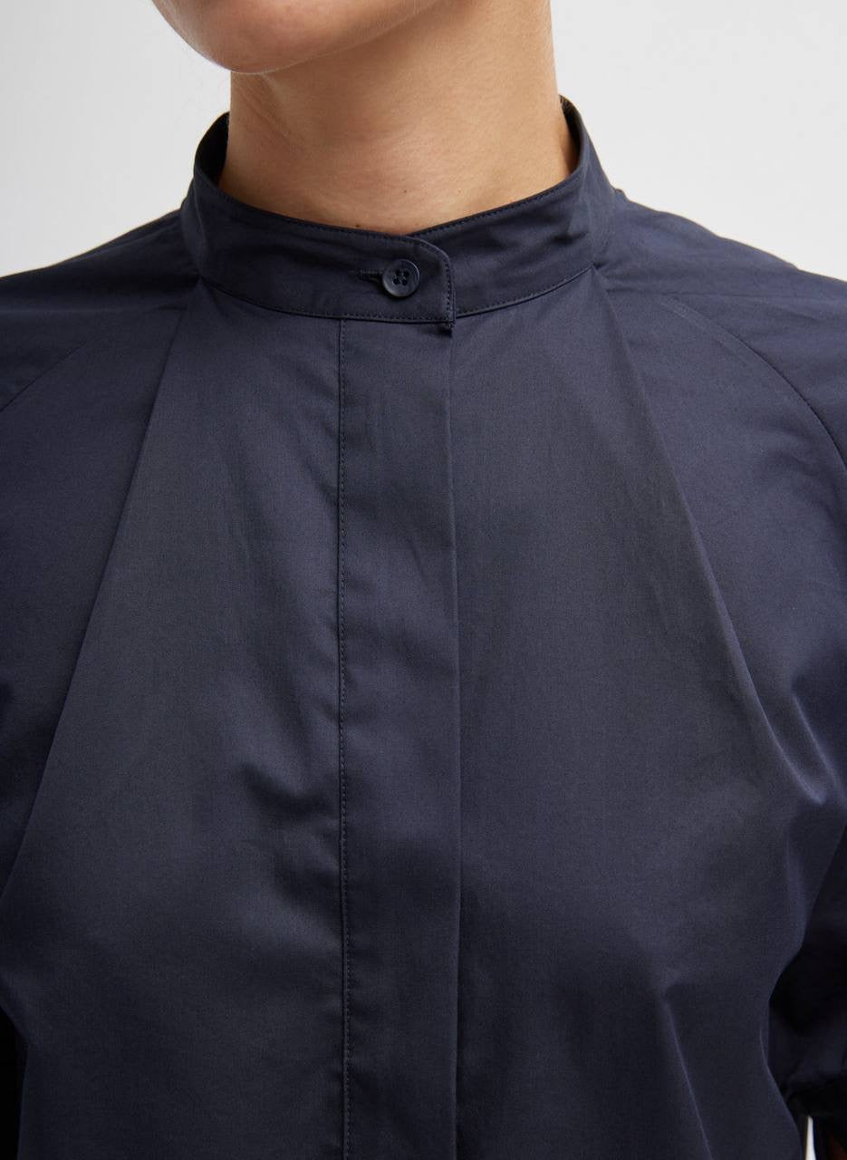 TIB Eco Poplin Raglan Tucked Short Sleeve Shirt