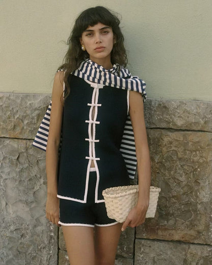 PSE Lou Tunic Sleeveless Vest Top | Shorts | Viscose-blend Set