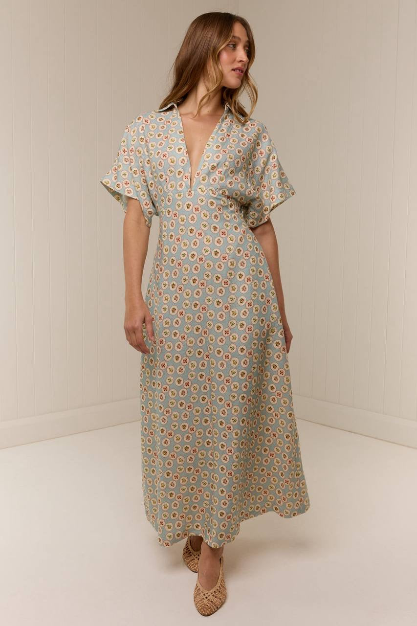 PN Jasmine Linen Midi Maxi Dress