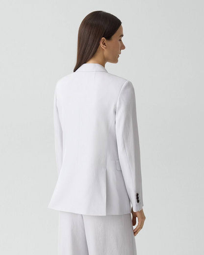TH Relaxed Blazer | Vented Pull-On Trousers in Washed Twill