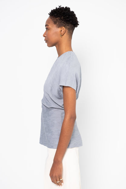 Best! Tot Slouch Waist Crinkled Viscose-Blend Top