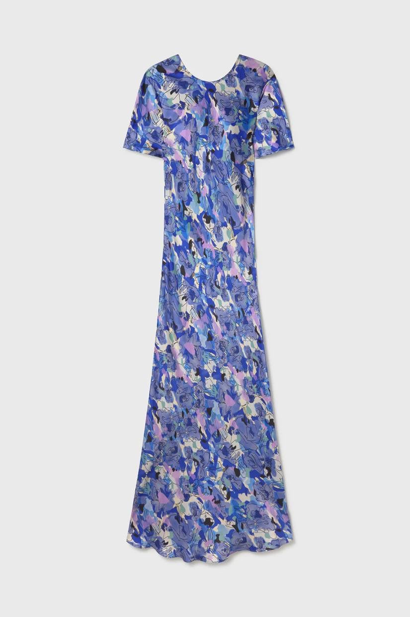 (PART 5/5) SL Short Sleeve Silk Bias Midi Maxi Dress
