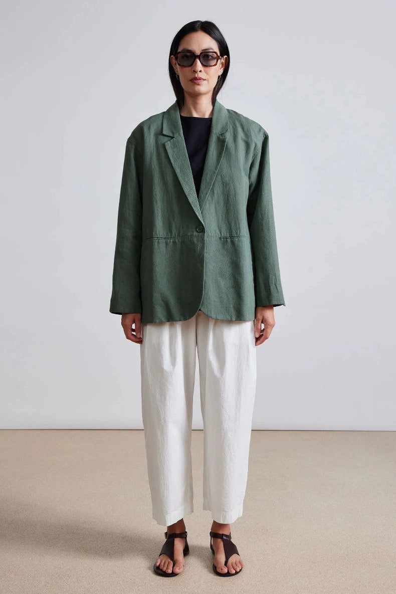 7 Colors! AA Oversized Cotton-Linen Blazer Jacket