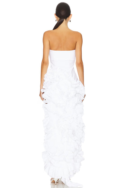 NBD Arabella Gown Maxi Dress in White & Black