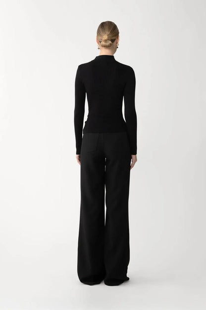 2 Colors! SAU Dakota Viscose Knit Long Sleeve Top