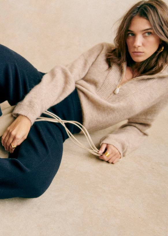 SZ Tobias Mohair-wool blend Half-zip Jumper Sweater