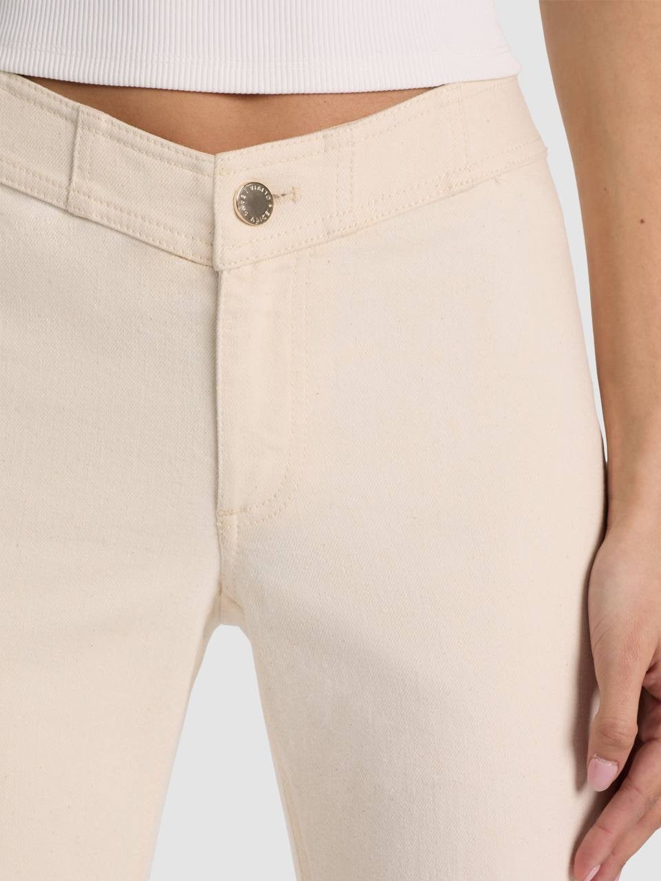 AO Chelsea Cropped Flare Stretch-cotton Jeans