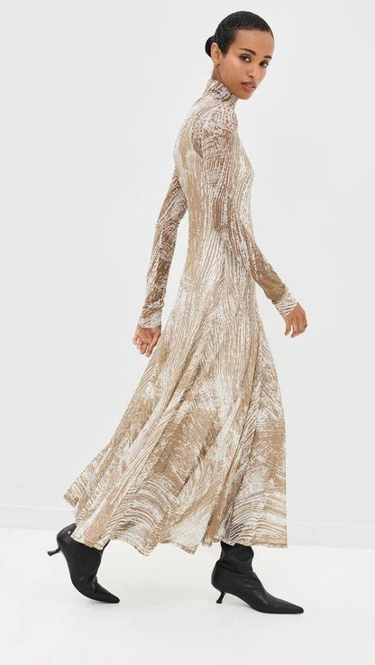 PS Gemma Long Sleeve Jersey High Neck Maxi Dress