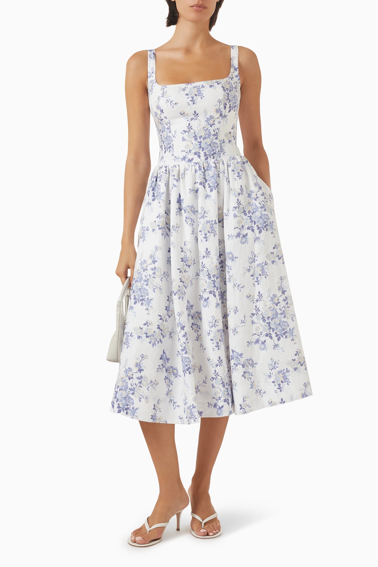 4 Colors! Ref Janu Linen Midi Dress