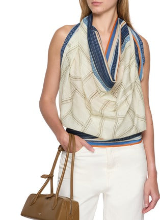 TOT Collector Cotton-lyocell Garderob Sarong Pareo Coverup Scarf Top Maxi Skirt 140*140cm