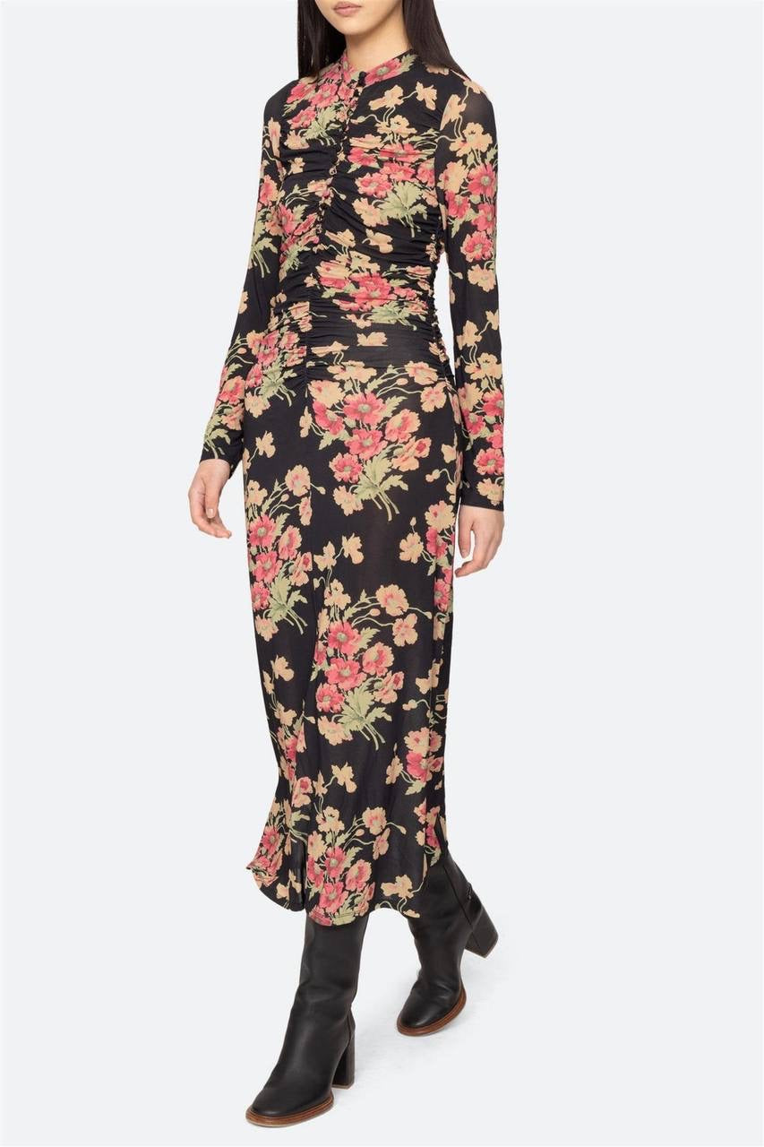 SE Cornelia Long Sleeve Midi Dress