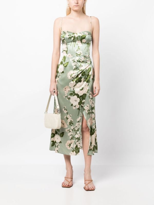 Ref Marguerite Silk Midi Dress