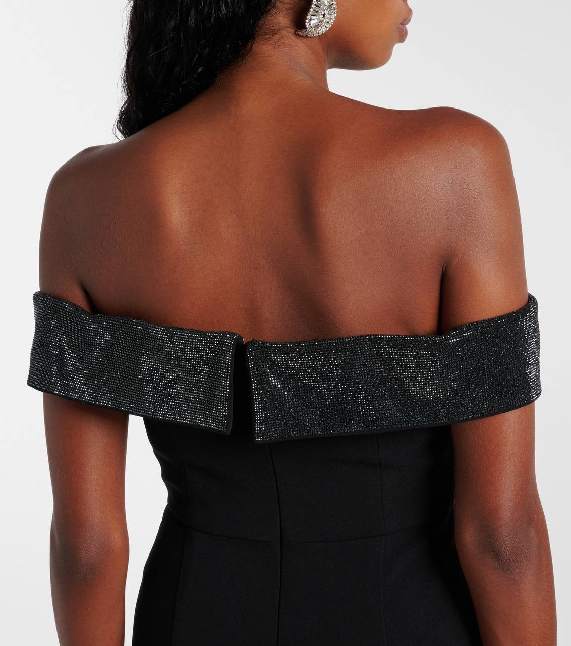 SP Off-The-Shoulder Bow Crepe Midi Dress | Mini Dress | Top