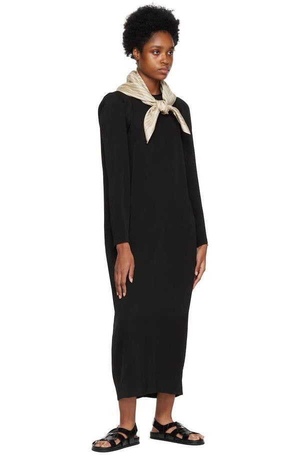 TOT Dropped-Shoulder Viscose Midi Dress