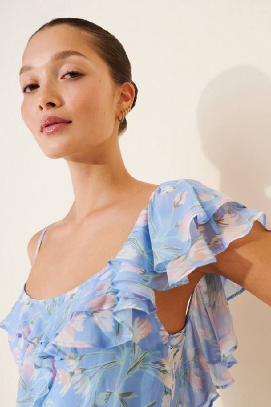 RX Ester Chiffon Maxi Dress