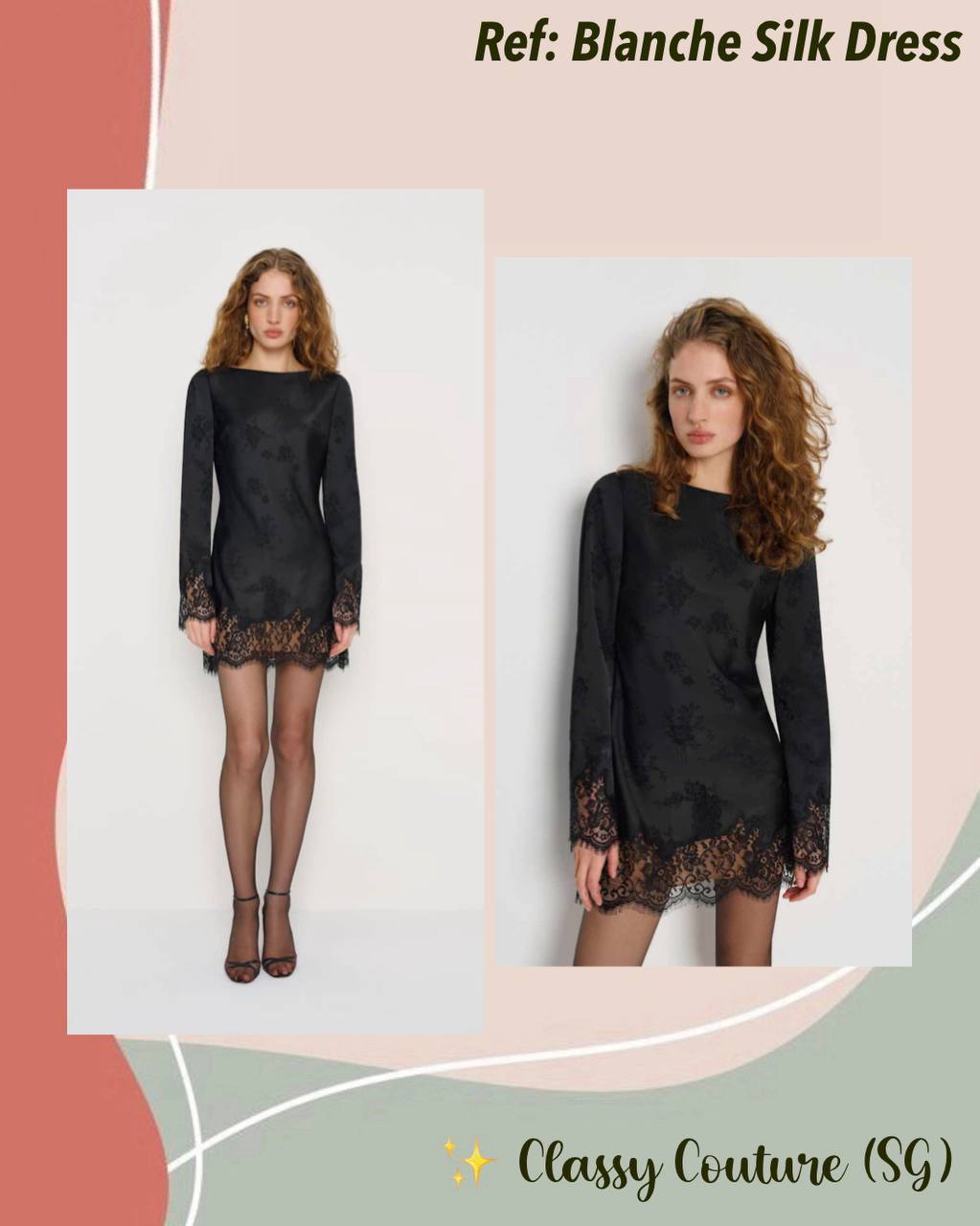 REF Blanche Silk Dress - Image 1