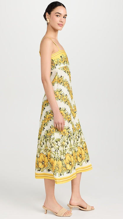 ALM Gisela Linen Day Midi Dress Sundress