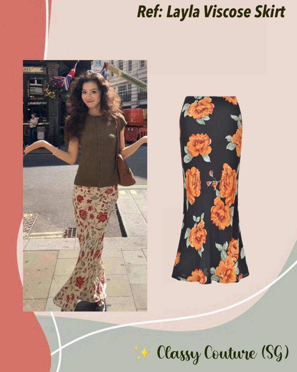 Ref Layla Viscose Skirt