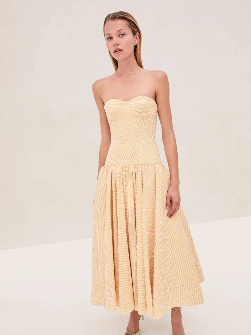 ALX Summers Ramie Midi Dress