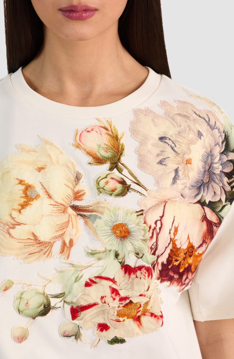 AO Chloe Embroidered Denim Jacket | Amazing Embroidered Jeans | Evan Appliqué Oversized Tee Shirt | Cotton Set