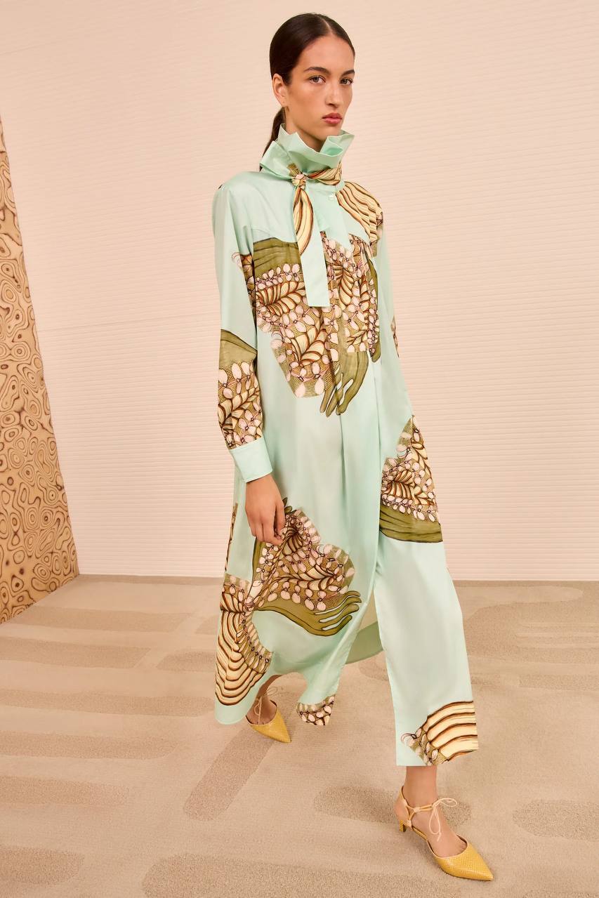 UJ Terezie Ruffle Neck Dress