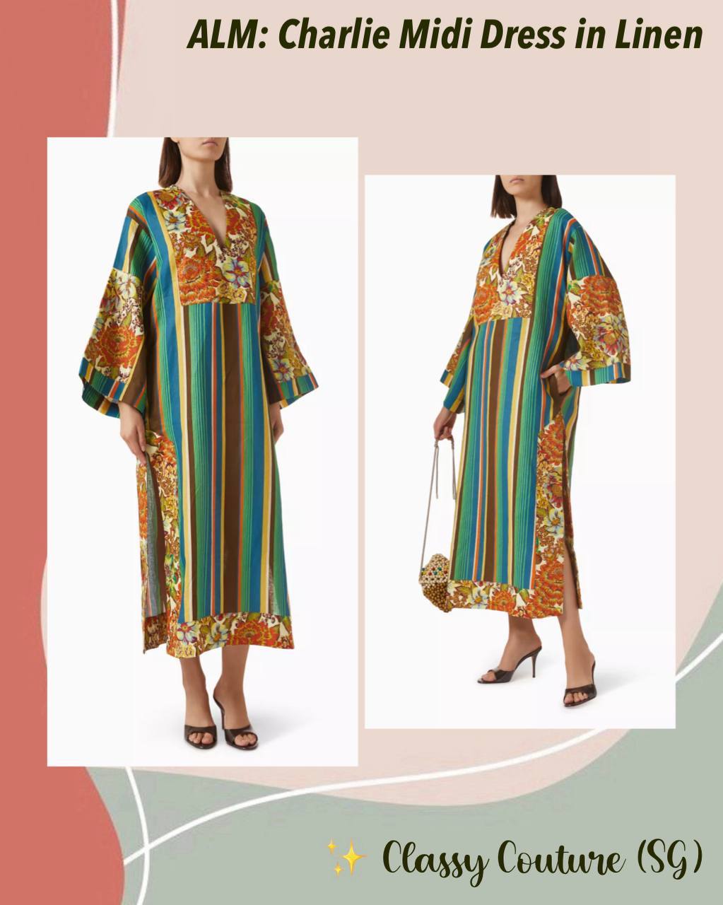 ALM Charlie Midi Dress in Linen
