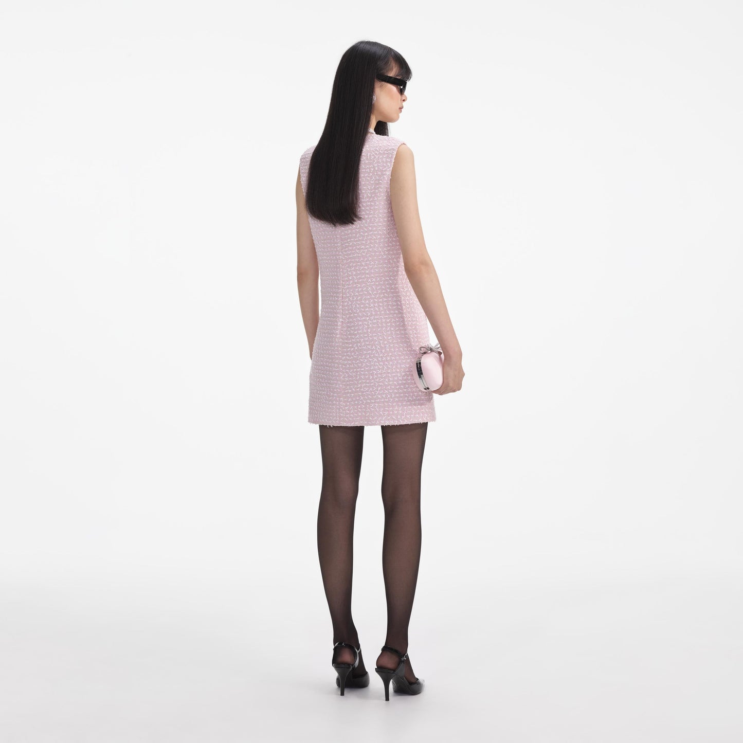 SP Pink Boucle Pearl Trim Jacket | Shift Mini Dress | Set
