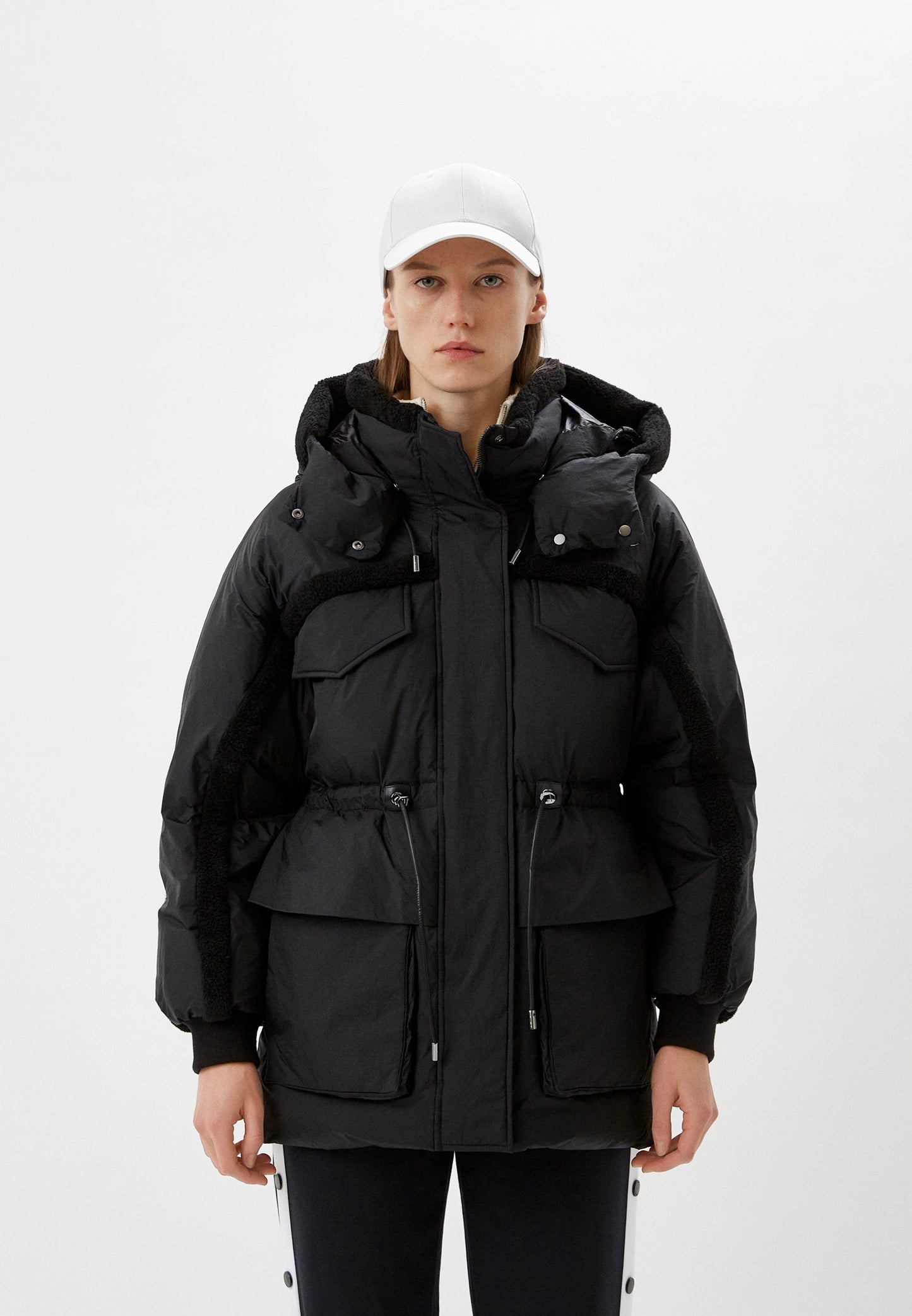 MK Logan Short Down Jacket in Black