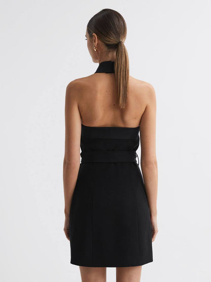 RS Alexis Fitted Halter Neck Mini Dress