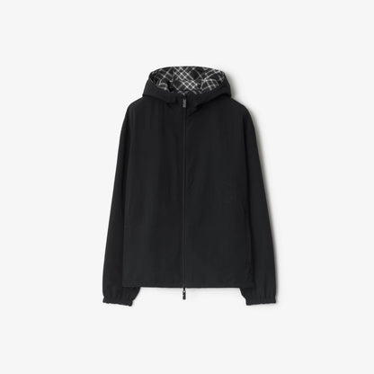 2 Colors! BBR Men’s Reversible Check Hooded Jacket