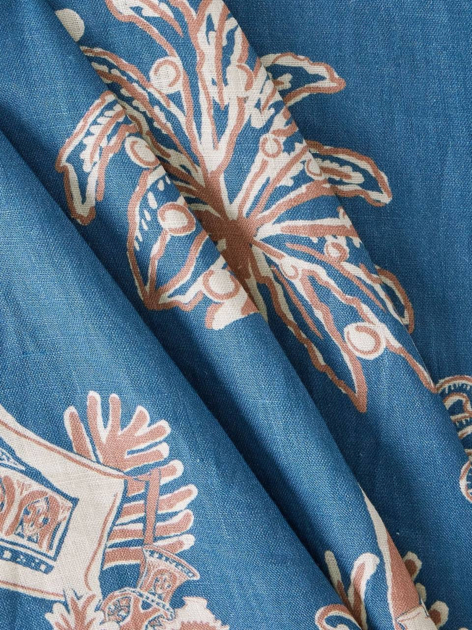 ALM Acacia Printed Linen Midi Dress Sundress