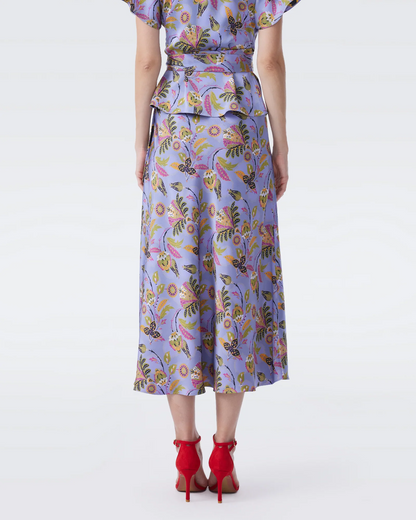 DVF Delhi Reversible Wrap Top | Krisa Midi Skirt | Set