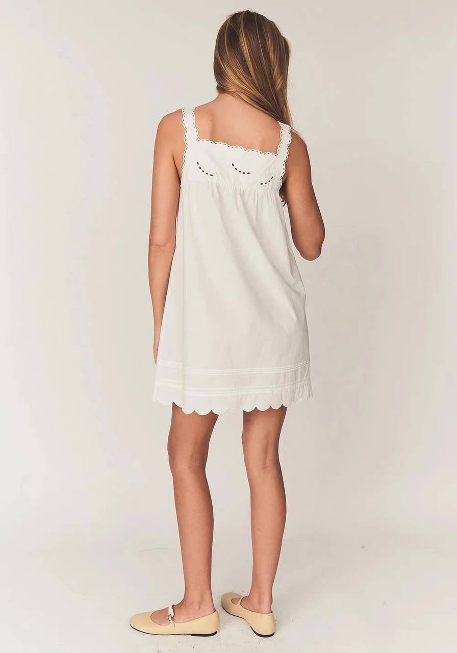 TG Kirsten Babydoll Cotton Shift Mini Dress
