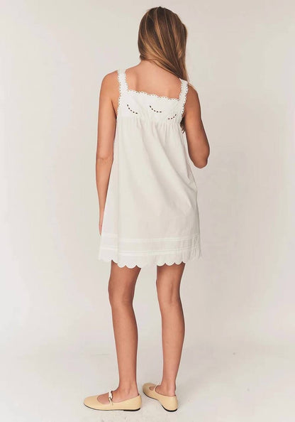 TG Kirsten Babydoll Cotton Shift Mini Dress